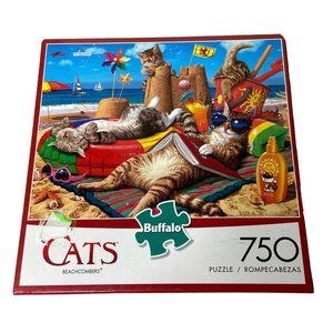 Cat Jigsaw Puzzle 750 Piece BeachCombers Buffalo Games Multicolored Family Time